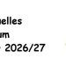 Informationen zum Schuljahr 2026/27 – Stand 20.08.2026 (Do.) 14.20 Uhr